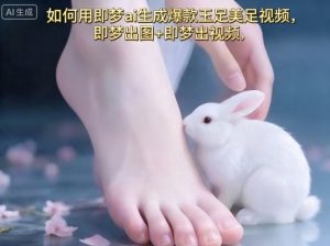 如何用即梦ai生成爆款玉足美足视频，即梦出图+即梦出视频，快速涨粉-21资源库