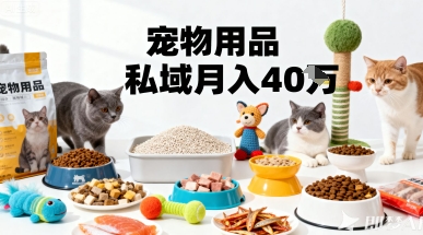 月变现40个！宠物用品私域运营的精准掘金之道玩法-21资源库