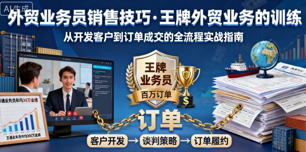 外贸业务员销售技巧，王牌外贸业务的训练-21资源库