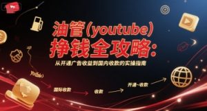 油管(youtube)挣钱全攻略：从开通广告收益到国内收款的实操指南（更新）-21资源库