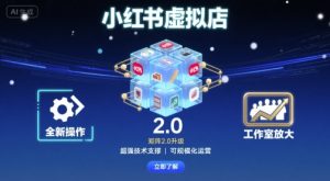 小红书虚拟店矩阵2.0，全新操作，超强技术，可工作室放大-21资源库