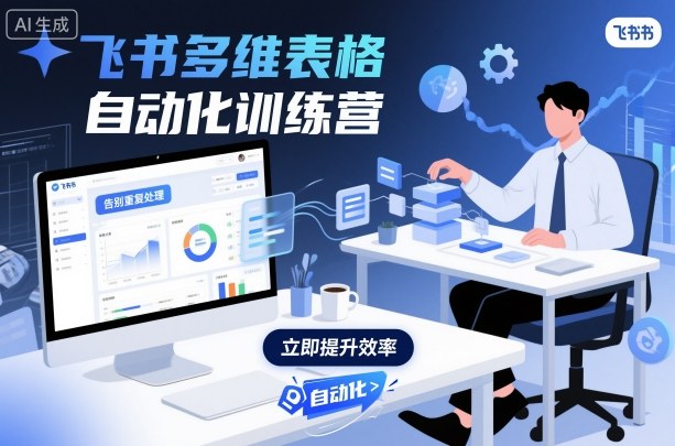 飞书多维表格自动化训练营，手把手教你告别重复处理，用多维表格开启高效办公新模式-21资源库