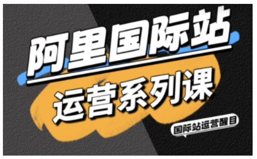 阿里国际站运营系列课，涵盖精准引流、直通车与全站推实战SOP，搭配AI效率工具包与高阶增长玩法-21资源库