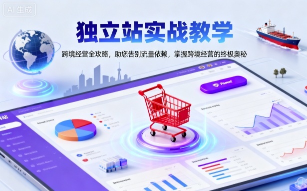 独立站实战教学，跨境经营全攻略，助您告别流量依赖，掌握跨境经营的终极奥-21资源库