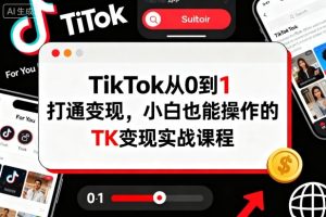 TikTok从0到1打通变现，小白也能操作的TK变现实战课程-21资源库