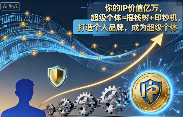 你的IP价值亿万，超级个体=摇钱树+印钞机，打造个人品牌，成为超级个体-21资源库