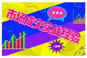 市场成交实战经验，从认知觉醒到实操落地，快速掌握市场开拓与成交核心能力-21资源库