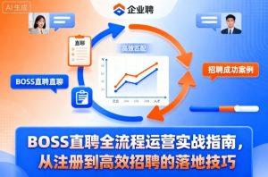 BOSS直聘全流程运营实战指南，从注册到高效招聘的落地技巧-21资源库