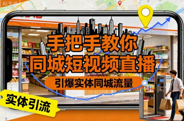 手把手教你同城短视频直播，引爆实体同城流量-21资源库
