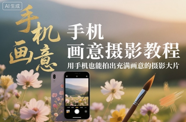 手机画意摄影教程，用手机也能拍出充满画意的摄影大片-21资源库