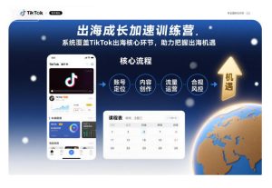出海成长加速训练营，系统覆盖TikTok出海核心环节，助力把握出海机遇（更新）-21资源库