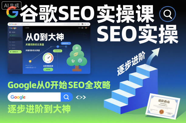 谷歌SEO实操课，Google从0开始SEO全攻略，逐步进阶到大神-21资源库
