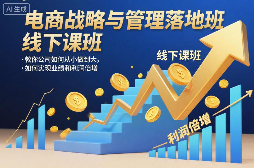 电商战略与管理落地班线下课，教你公司如何从小做到大，如何实现业绩和利润倍增【录音】-21资源库