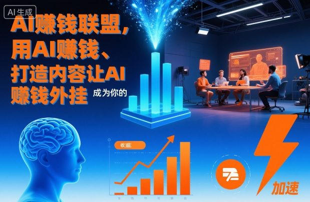AI賺钱联盟，用AI賺钱、打造内容让AI成为你的賺钱外挂-21资源库