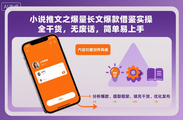 小说推文之爆量长文爆款借鉴实操，全干货，无废话，简单易上手-21资源库