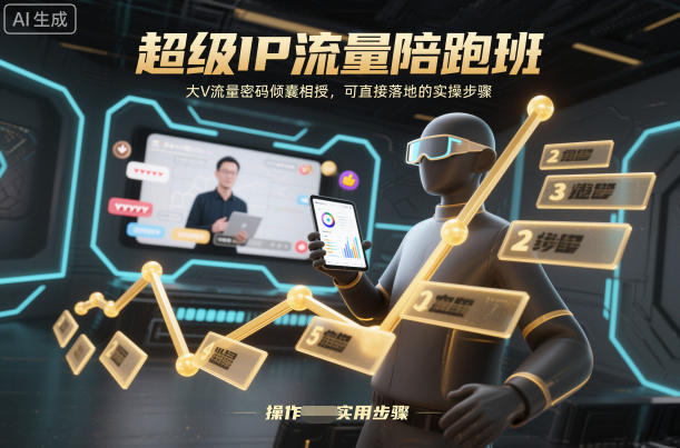 超级IP流量陪跑班，大V流量密码倾囊相授，可直接落地的实操步骤-21资源库