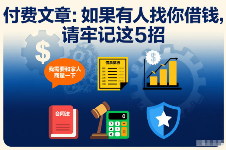 付费文章：如果有人找你借钱，请牢记这5招-21资源库