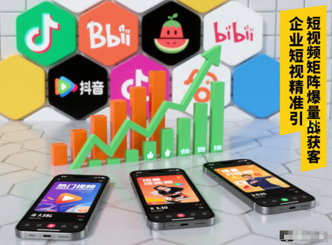 企业短视频精准引流矩阵获客，短视频矩阵爆量战法-21资源库