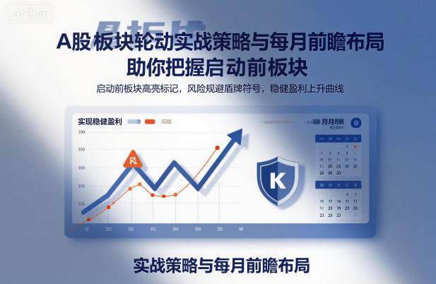A股板块轮动实战策略与每月前瞻布局，助你把握启动前板块，规避风险，实现稳健盈利-21资源库
