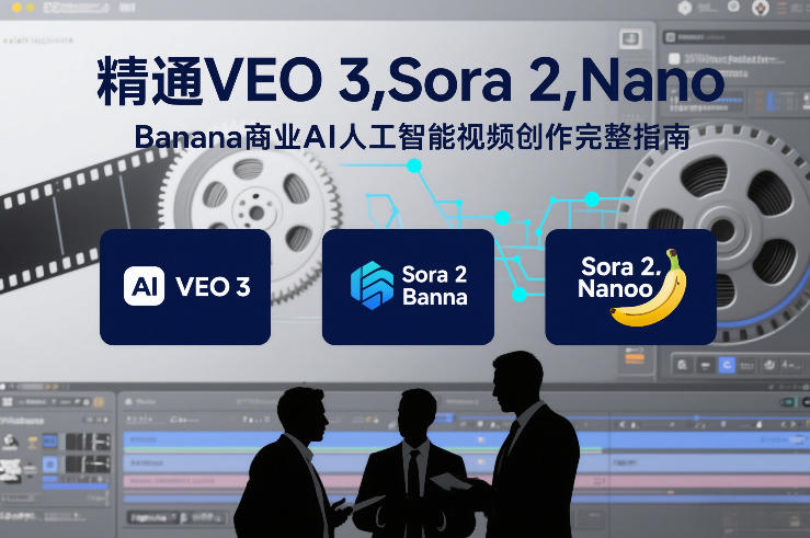 精通VEO 3，Sora 2，Nano Banana商业AI人工智能视频创作完整指南-21资源库