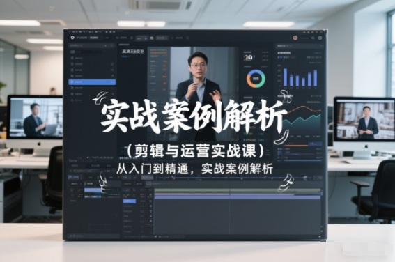 剪辑与运营实战课，从入门到精通，实战案例解析（更新2026）-21资源库
