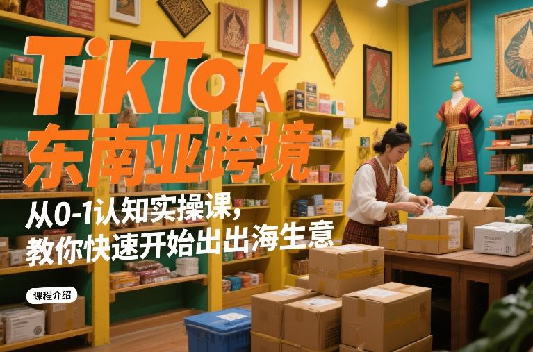 TikTok东南亚跨境从0-1认知实操课，教你快速开始出海生意-21资源库