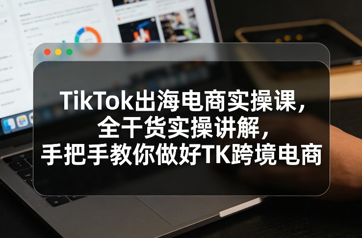 TikTok出海电商实操课，全干货实操讲解，手把手教你做好TK跨境电商-21资源库