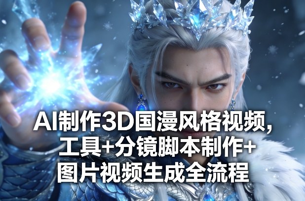 AI制作3D国漫风格视频，工具+分镜脚本制作+图片视频生成全流程-21资源库