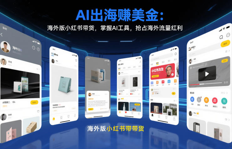 AI出海賺美金：海外版小红书带货，掌握AI工具，抢占海外流量红利（更新2026）-21资源库