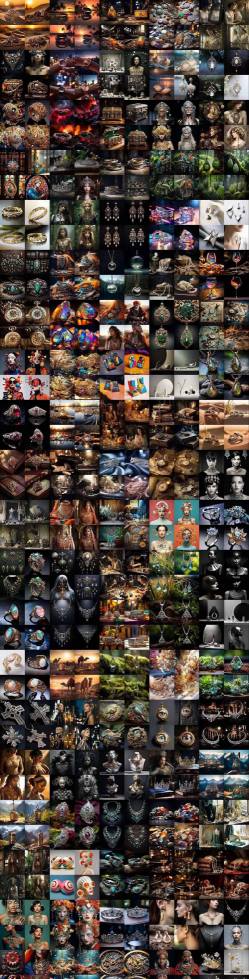 460+专业Midjourney珠宝摄影AI提示词戒指，项链-耳环-手链-宝石等，立即开始创作珠宝艺术-21资源库