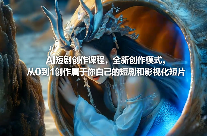 AI短剧创作课程，全新创作模式，从0到1创作属于你自己的短剧和影视化短片-21资源库