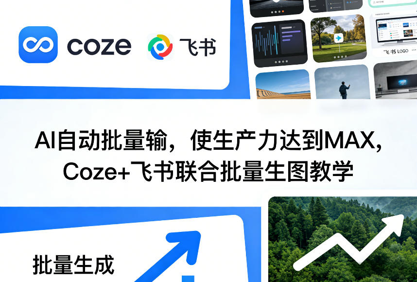 AI自动批量输，使生产力达到MAX，Coze+飞书联合批量生图教学-21资源库