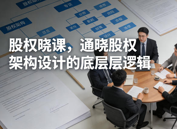 股权晓课，通晓股权架构设计的底层逻辑-21资源库