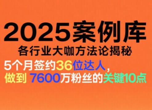 波波来了案例库，收录各行业大咖的方法论，各行业大咖方法论揭秘（更新2026年3月）-21资源库