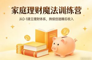 家庭理财魔法训练营，从0-1建立理财体系，持续创造睡后收入-21资源库