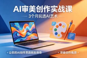 AI审美创作实战课,3个月玩透AI艺术,让你的AI创作思路脱胎换骨,突破创作瓶颈-21资源库