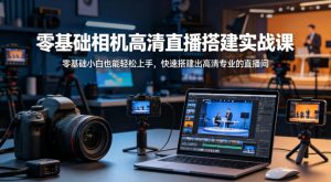 零基础相机高清直播间搭建实战课，小白也能轻松上手，快速搭建出高清专业的直播间-21资源库