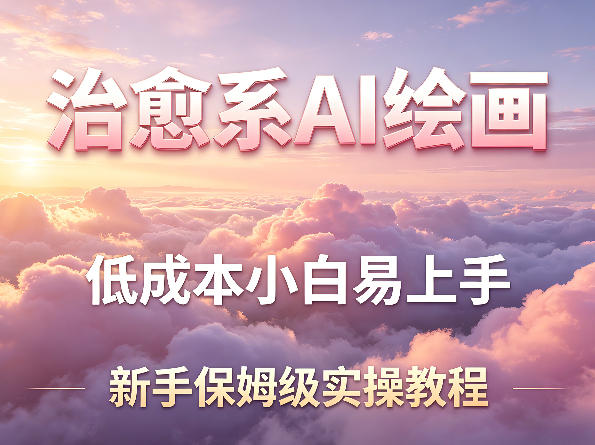 治愈系AI绘画提示词项目，低成本小白易上手，每天10分钟，新手保姆级实操教程-21资源库