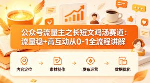 公众号流量主之长短文鸡汤赛道，流量稳+高互动，从0-1全流程讲解-21资源库