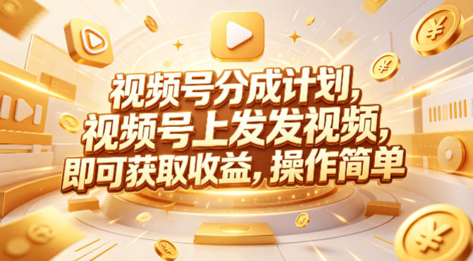 视频号分成计划，599元众筹的Red团队课程，视频号上发发视频，即可获取收益，操作简单-21资源库