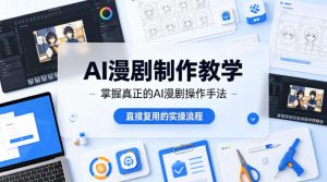 AI漫剧制作教学，带你掌握真正的AI漫剧操作手法，直接复用的实操流程-21资源库