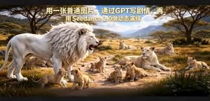 用一张普通图片，通过GPT写剧情，再用Seedance 2.0做动态演绎，居然能生成迪士尼风格搞笑动画-21资源库