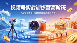 视频号实战训练营高阶班，从流量到变现，构建直播驱动的商业闭环（26年4月）-21资源库