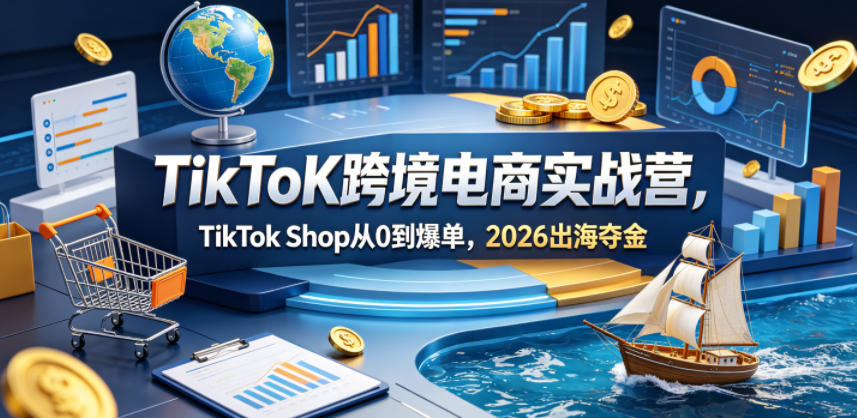 TikToK跨境电商实战营，TikTok Shop从0到爆单，2026出海夺金-21资源库