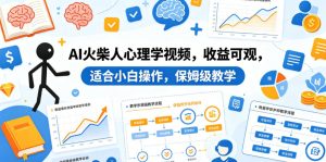 AI火柴人心理学视频，收益可观，适合小白操作，保姆级教学-21资源库