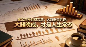 某公众号付费文章：大数据告诉你：大器晚成，才是人生常态-21资源库