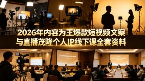 2026年内容为王爆款短视频文案与直播茂隆个人IP线下课全套资料(价值4980)-21资源库