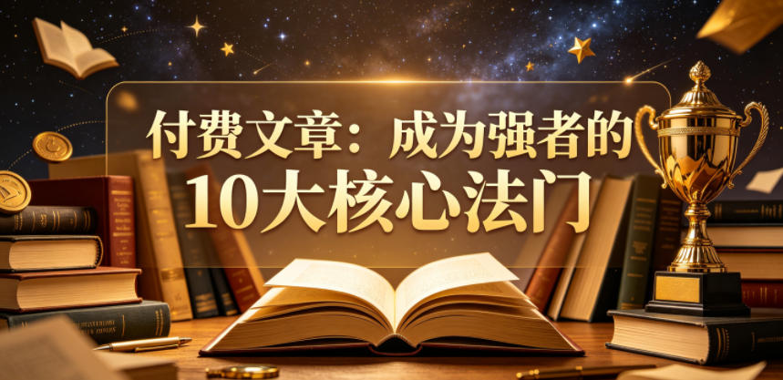 付费文章：成为强者的10大核心法门-21资源库