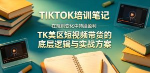 视界跨境TIKTOK4月17培训笔记，在规则变化中持续盈利，TK美区短视频带货的底层逻辑与实战方案【文档】-21资源库