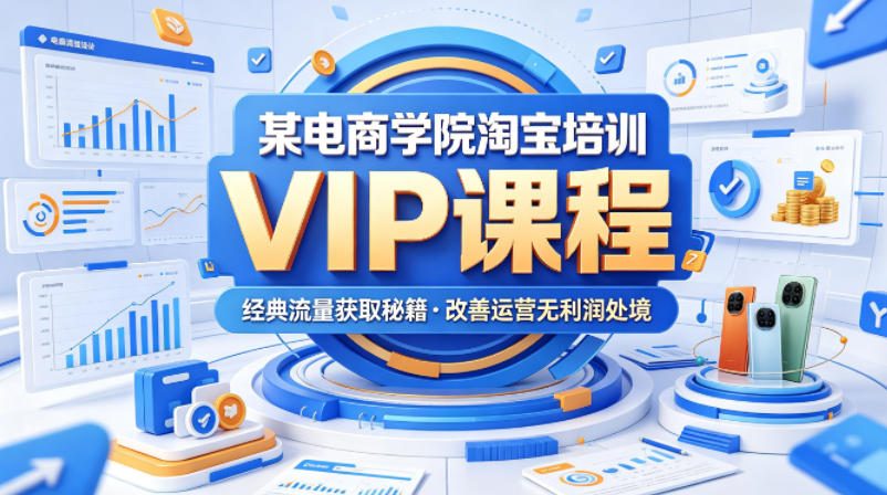 某电商学院淘宝培训VIP课程，各种经典有用的流量获取秘籍，改善运营产品没利润的处境（2026年5月）-21资源库